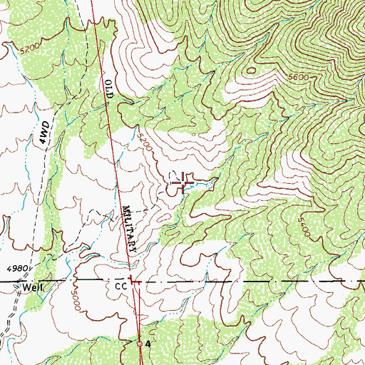 Topographic Map of Stansberry Number Four Tank, AZ