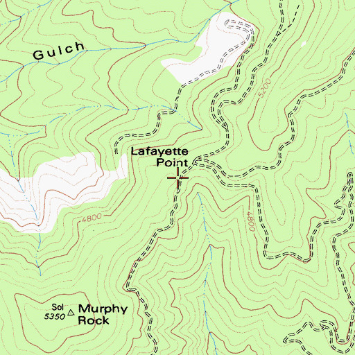 Topographic Map of Lafayette Point, CA