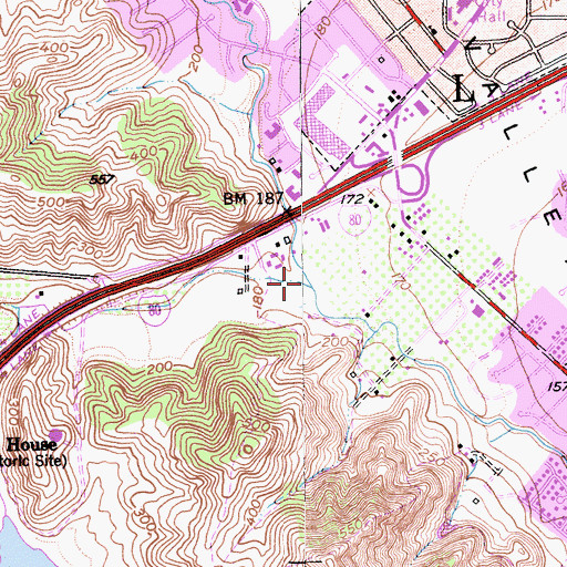 Topographic Map of Laguna Creek, CA