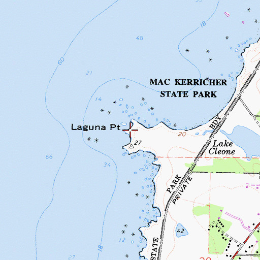 Topographic Map of Laguna Point, CA
