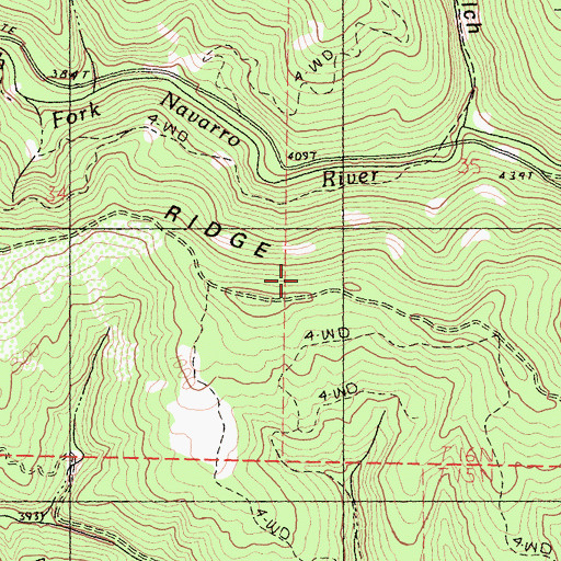 Topographic Map of Lake Ridge, CA