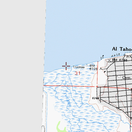 Topographic Map of Lake Valley, CA