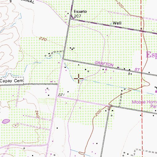 Topographic Map of Lamb Valley Slough, CA