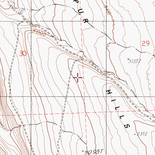 Topographic Map of Larkspur Hills, CA