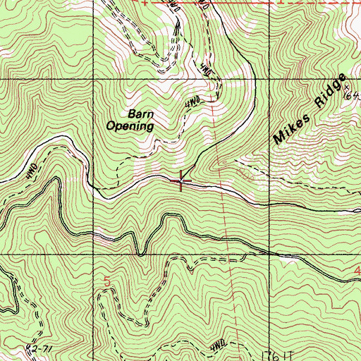 Topographic Map of Larmour Creek, CA