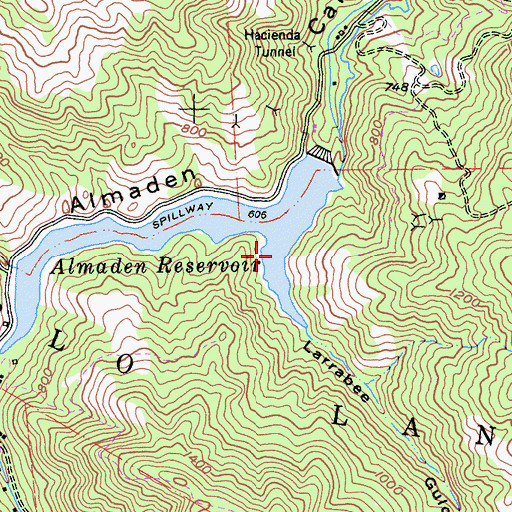 Topographic Map of Larrabee Gulch, CA