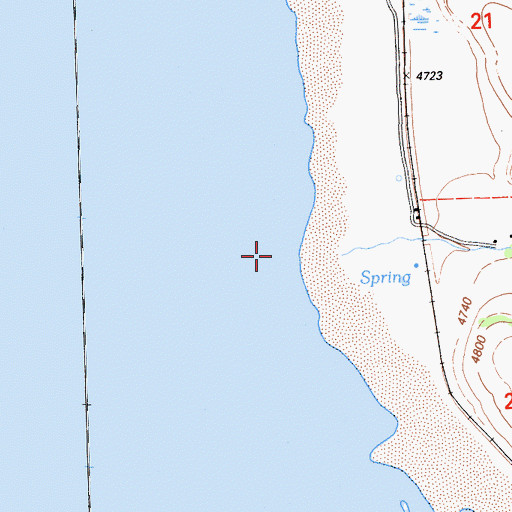 Topographic Map of Lassen Creek, CA