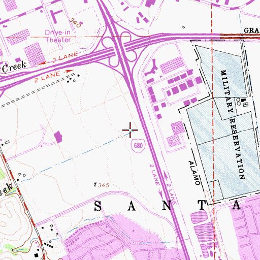 Topographic Map of Laurel Creek, CA