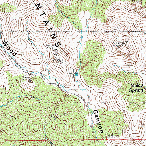 Topographic Map of Upper Monk Tank, AZ