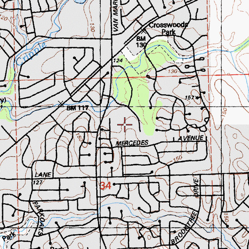 Topographic Map of Laymens Retreat House, CA