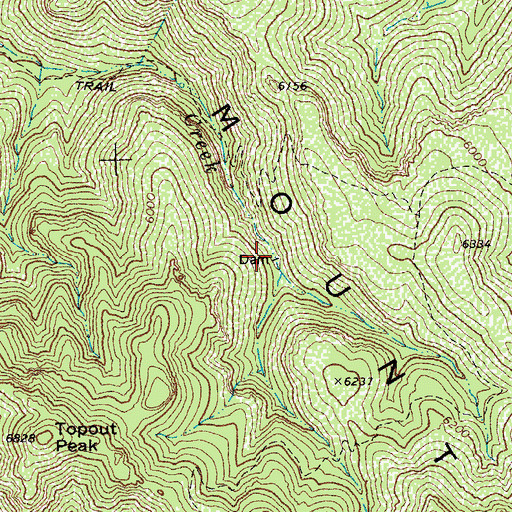 Topographic Map of Upper Sycamore Tank, AZ