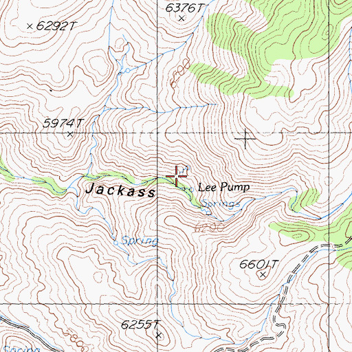 Topographic Map of Lee Pump, CA