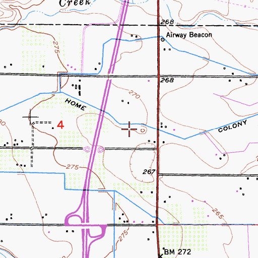 Topographic Map of Lemon Home Colony Canal, CA