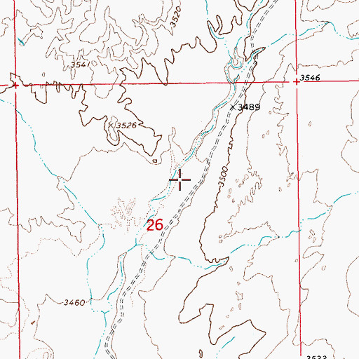 Topographic Map of Whitlock Detention Dam, AZ