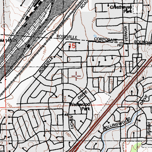 Topographic Map of Lichen Elementary School, CA