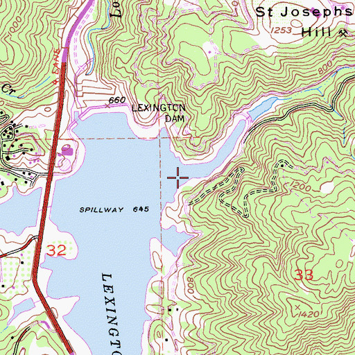 Topographic Map of Limekiln Canyon, CA