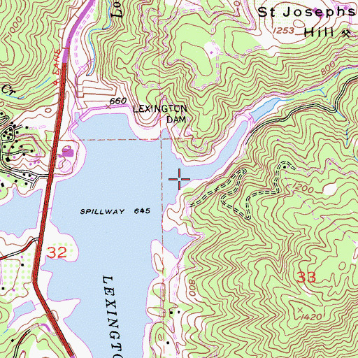 Topographic Map of Limekiln Canyon, CA