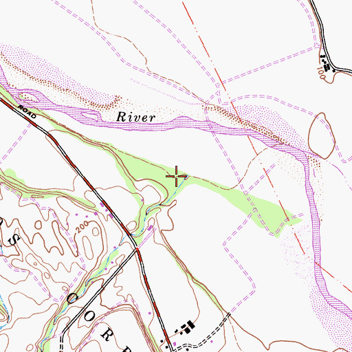 Topographic Map of Limekiln Creek, CA