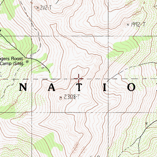 Topographic Map of Limestone Ridge, CA