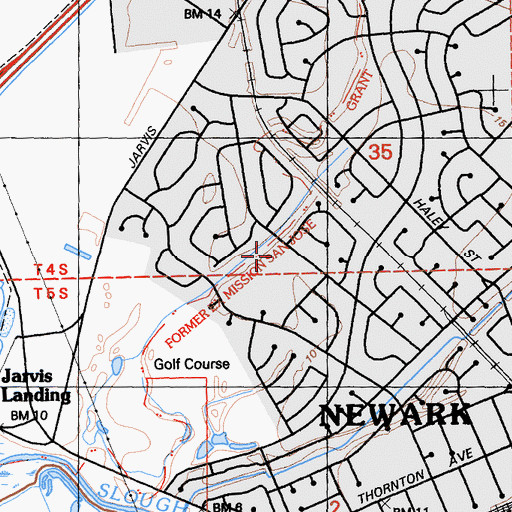 Topographic Map of Lincoln Elementary School, CA