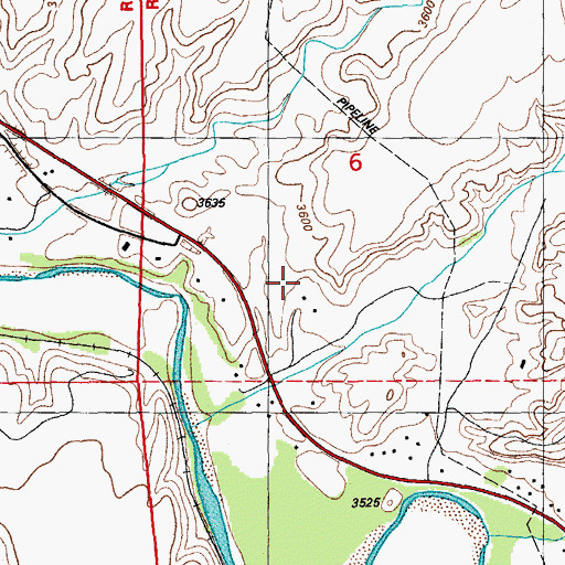 Topographic Map of Davis Ranch, AZ