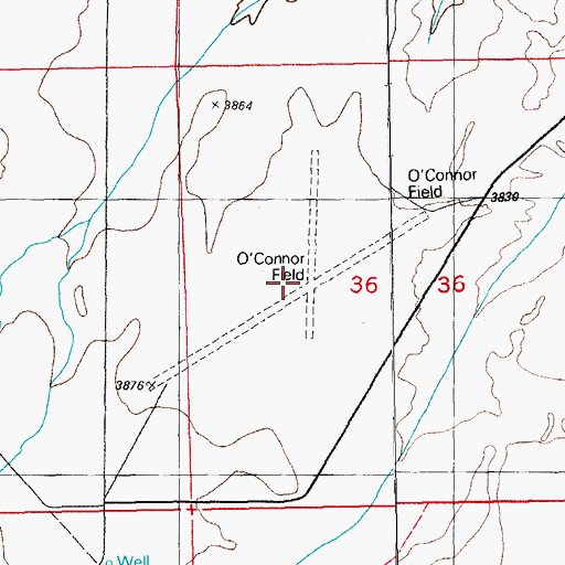 Topographic Map of Duncan Municipal Airport (historical), AZ