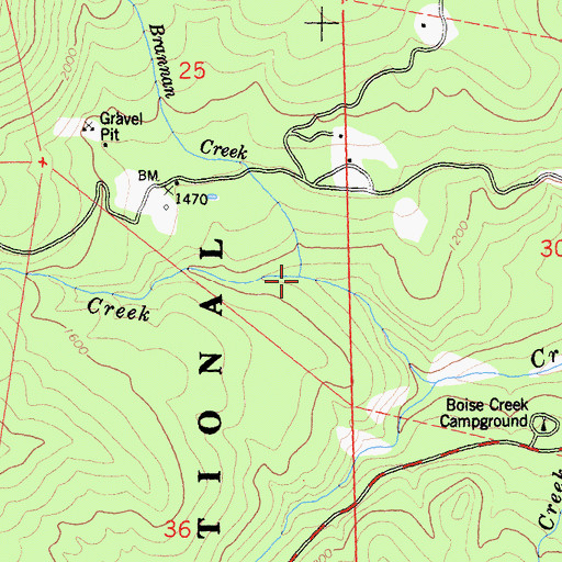 Topographic Map of Little Brannan Creek, CA