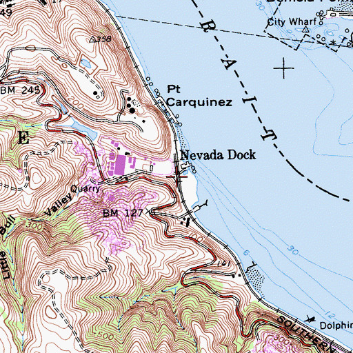 Topographic Map of Little Bull Valley, CA