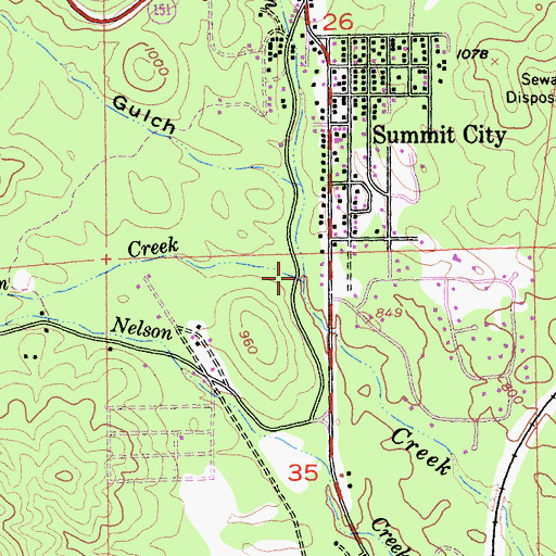 Topographic Map of Little Churn Creek, CA