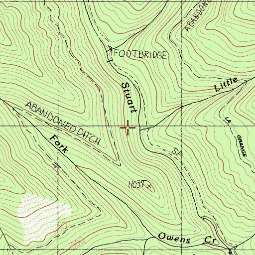 Topographic Map of Little Deep Creek, CA