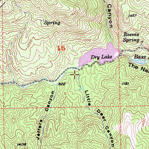 Topographic Map of Little Deer Canyon, CA