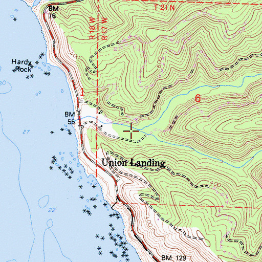 Topographic Map of Little Juan Creek, CA