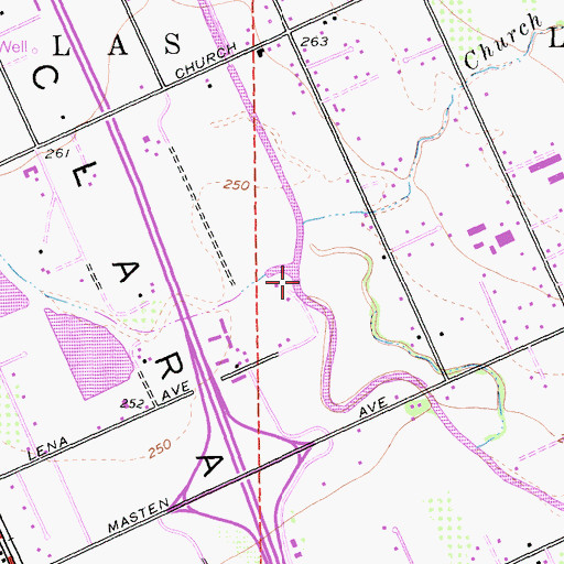 Topographic Map of Little Llagas Creek, CA