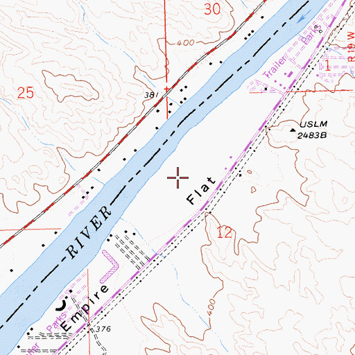Topographic Map of Ah Villa Park, AZ