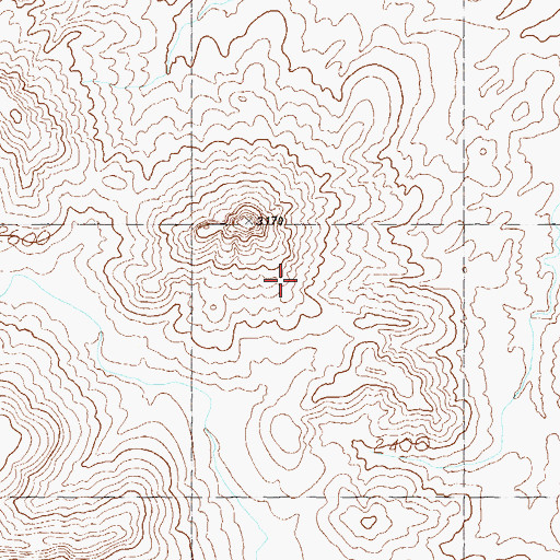 Topographic Map of Alamo Mine, AZ