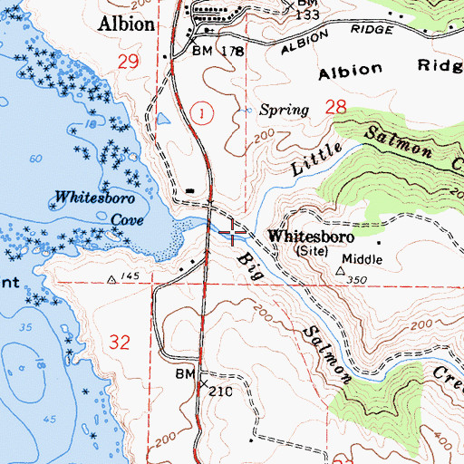 Topographic Map of Little Salmon Creek, CA