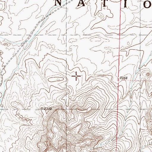 Topographic Map of Big Horn Mine, AZ