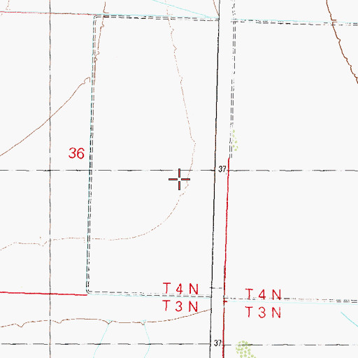 Topographic Map of Bradford Well, AZ
