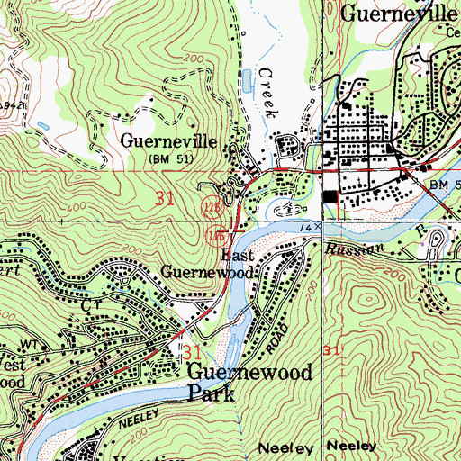 Topographic Map of Livereau Creek, CA
