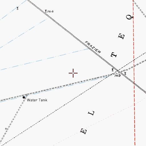 Topographic Map of Llano Del Tequisquita, CA