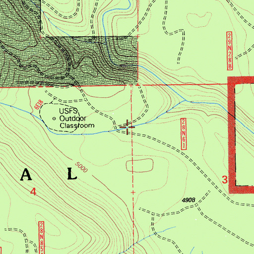 Topographic Map of Locherman Canyon, CA