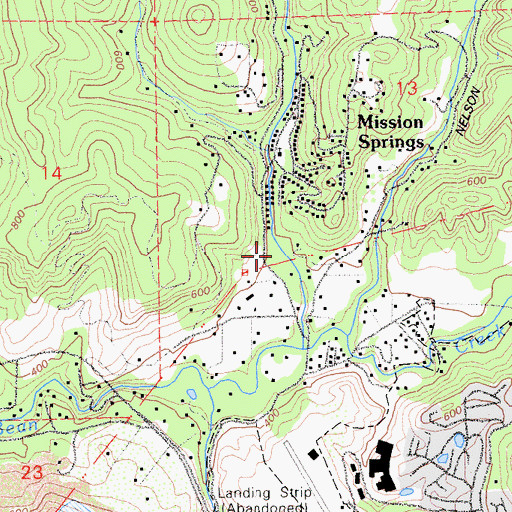 Topographic Map of Lockhart Gulch, CA