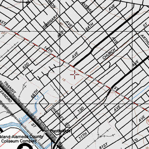 Topographic Map of Lockwood School, CA