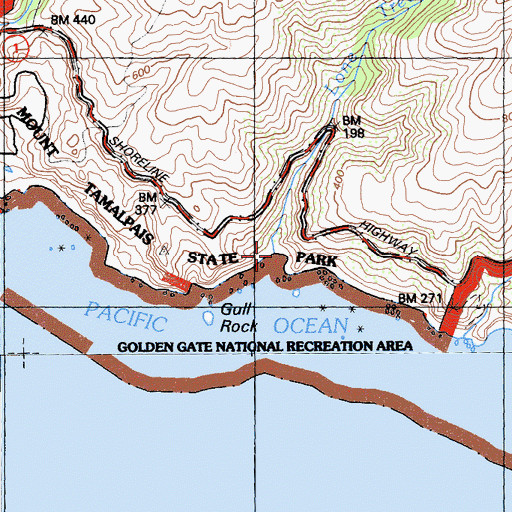 Topographic Map of Lone Tree Creek, CA