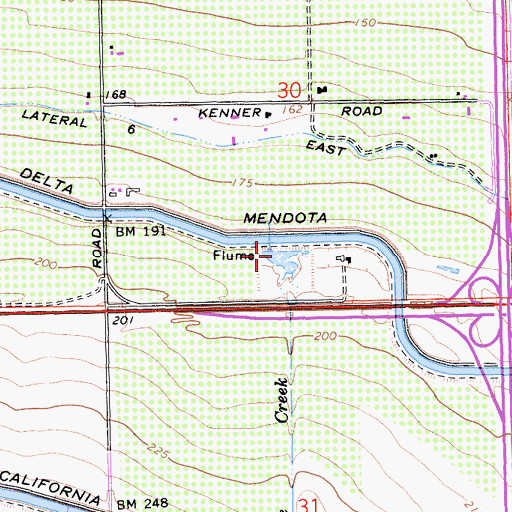 Topographic Map of Lone Tree Creek, CA