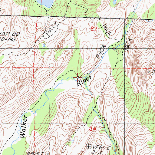 Topographic Map of Long Canyon, CA