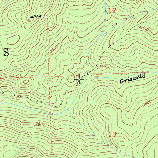 Topographic Map of Long Canyon, CA