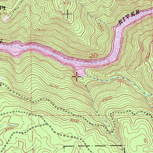 Topographic Map of Long Canyon, CA