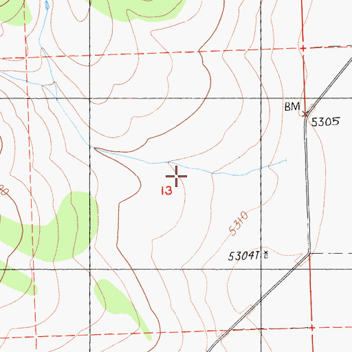Topographic Map of Long Canyon, CA