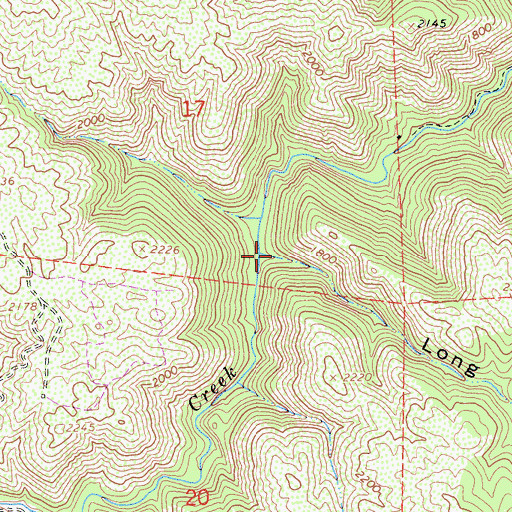 Topographic Map of Long Gulch, CA